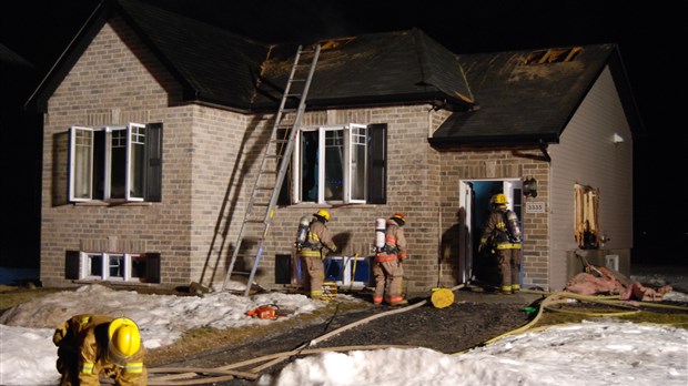 Incendie à Marieville
